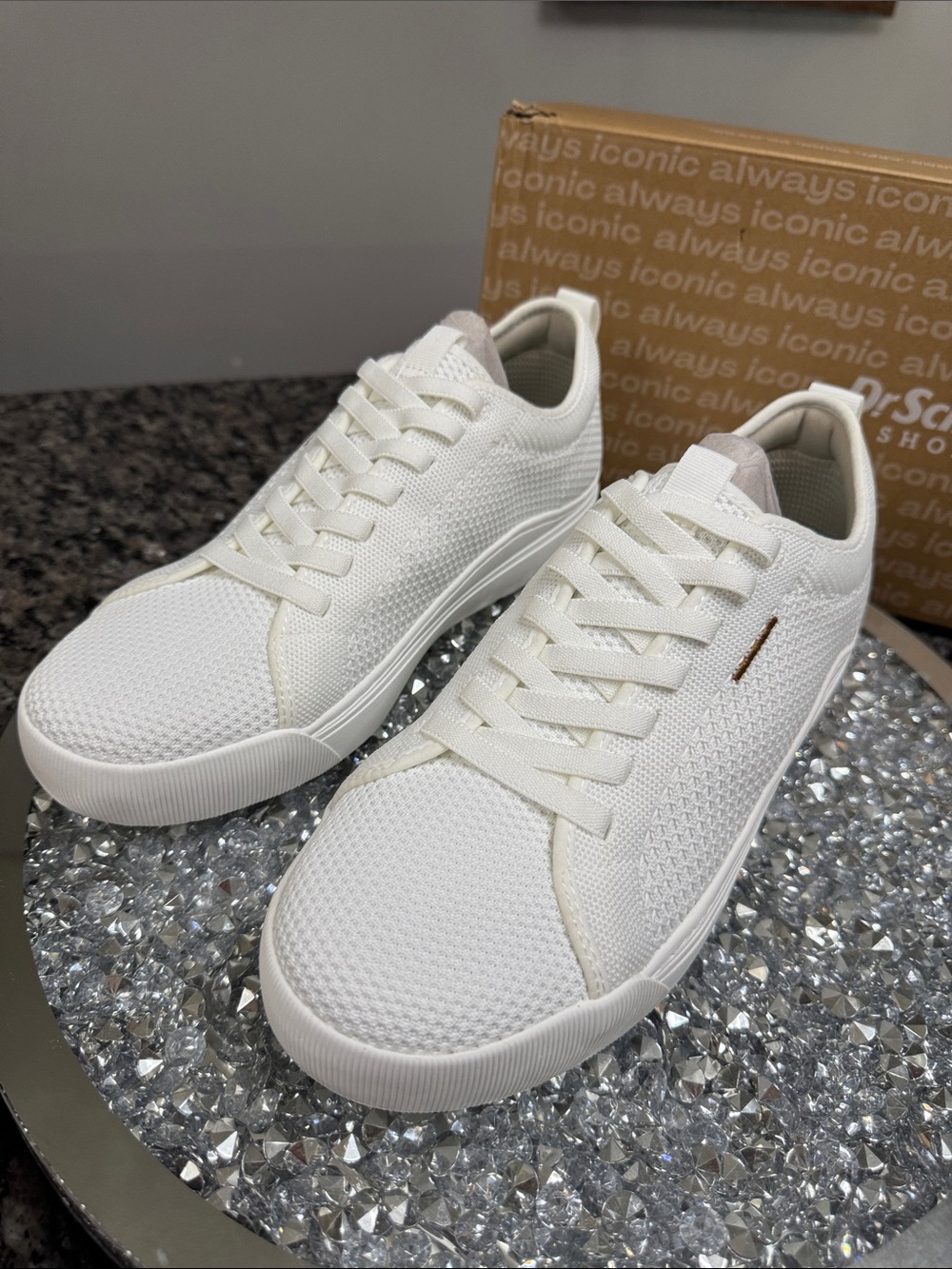 Dr. Scholl's time off White Knit Platform Sneakers NEW 11 - Picture 4 of 13